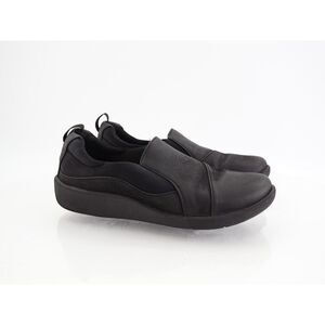 Clarks Women's Sillian Paz Loafer Size 7 Slip On Casual Shoe Black Flats